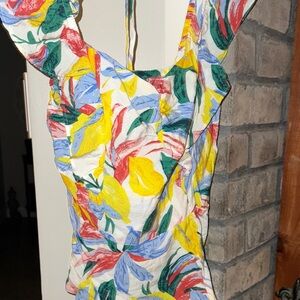 Skies Are Blue Colorful Floral Blouse